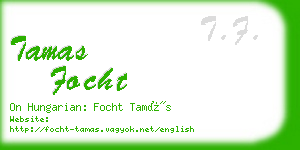 tamas focht business card